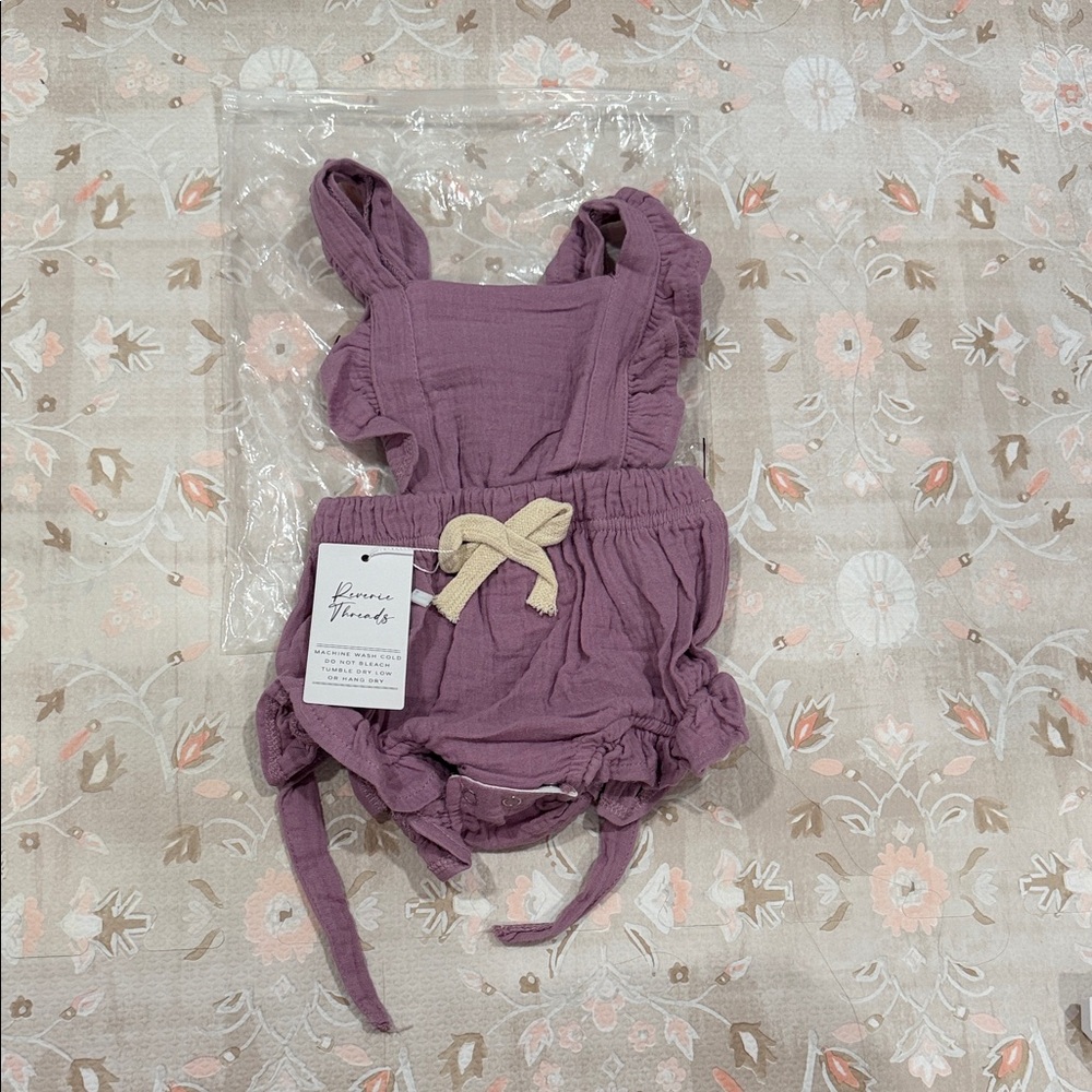 Reverie Threads Sofia Romper in Violet (6-12mo)
